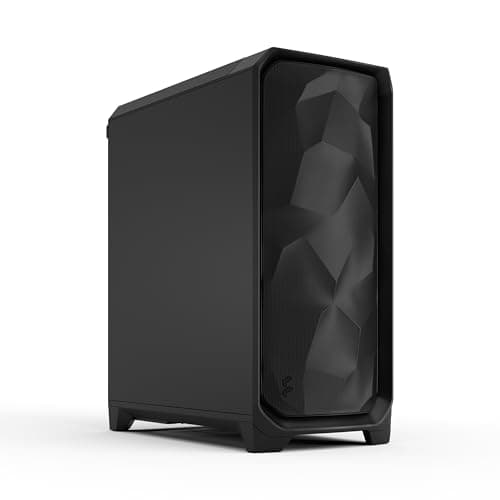 Image of Fractal Design Meshify 3 Black Solid - High Airflow PC Gaming Case - Mesh Front Panel - Three Momentum 14 Fans Included - Clean Interior