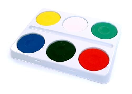 Image of Major Brushes 6 Large Watercolour Blocks & Palette for Kids