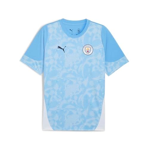 Image of PUMA Manchester City FC Kids' Training Jersey 25/26, Blue (Team Light Blue x White), 152
