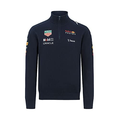 Image of PUMA Mens Red Bull Racing Team Half-Zip Sweatshirt NIGHT SKY 3XL