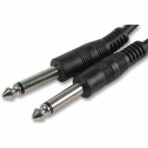 Image of PCArena Guitar Amp Cable 6.35mm To 1/4" Mono Jack Plug Lead 1m