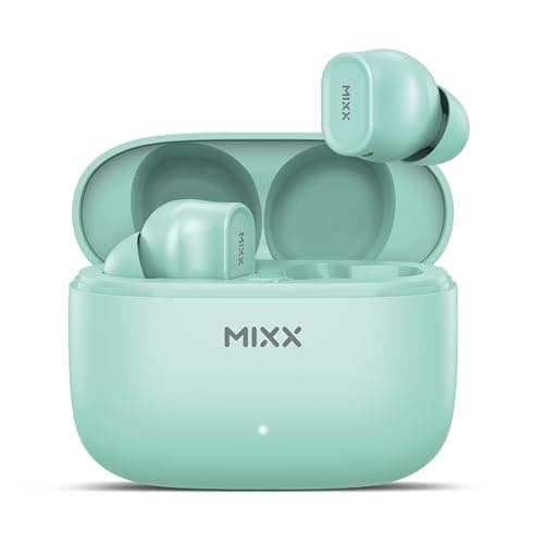 Image of Mixx StreamBuds Switch D7 True Wireless Earbuds – Bluetooth 5.4, 18-Hour Playtime, Quick Charge, Comfort-Fit Silicone Earbuds, Touch Controls, Voice Assistant Compatible (Green)