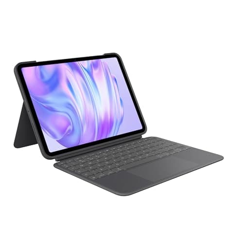 Image of Logitech Combo Touch iPad Pro 11" (M4 and M5)(2024 and 2025) Keyboard Case – Detachable Backlit Keyboard with Stand, Comfortable Typing, Multiple Use Modes, QWERTY UK English Layout - Graphite