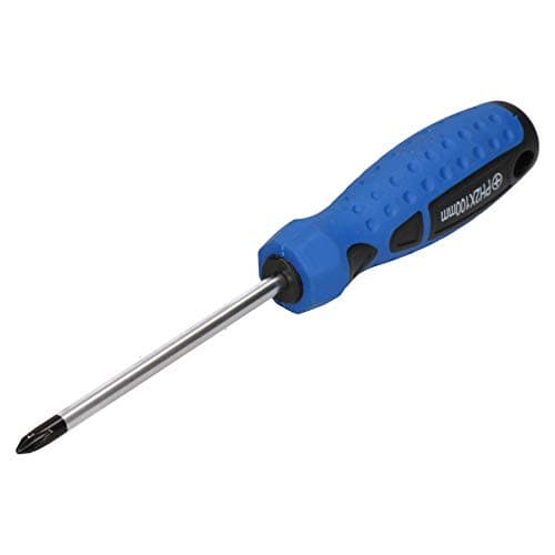 Image of PH2 x 100mm Phillips Cross Headed Screwdriver with Magnetic Tip Rubber Handle