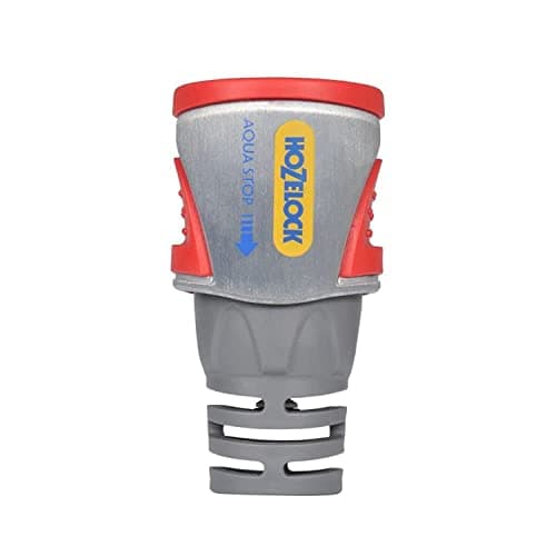 Image of HOZELOCK - Aquastop Hose Connector Pro ø 12.5mm - 15mm (1/2"- 5/8") Soft Touch: Aquastop, Watertight, Non-slip, Good Hose Grip, Robust Metal Housing, Flexible [2035P0000]