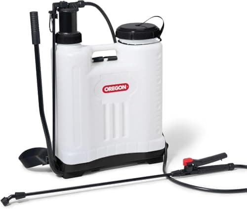 Image of Oregon Backpack Sprayer with Lance and 4 Adjustable Spray Nozzle, Suitable For Pesticide, Lawn Feed, Weed and Moss Killer, Reliable Outdoor Garden & Lawn Care, Knapsack Sprayer Garden Tool, 16 Litres