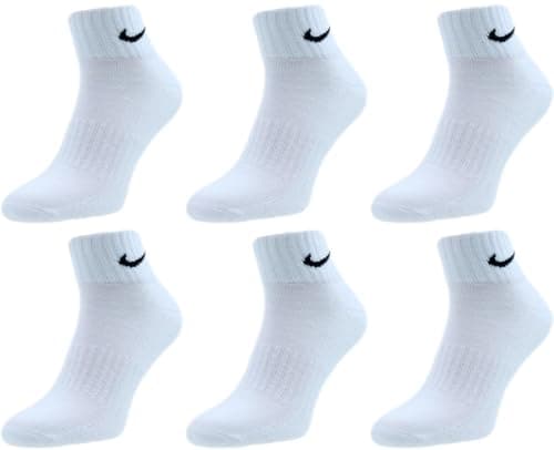 Image of Nike Men's Everyday Cushioned Crew Training Socks (6 Pairs), 100 white., M