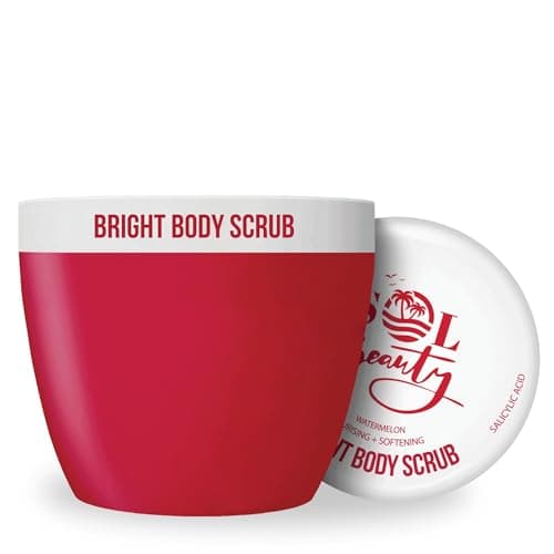 Image of Sol Beauty Body Scrub, Watermelon Moisturising and Softening Sugar Scrub, Moisturising Vegan Friendly Exfoliating Body Scrub 300g