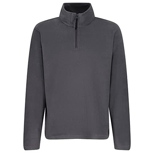 Image of Regatta Professional Mens Micro Zip Neck Fleece Seal Grey