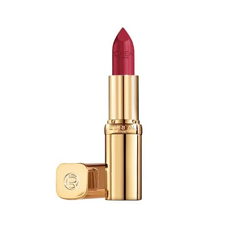 Image of L'Oréal Paris Color Riche Satin Smooth Lipstick, Moisturising Pure Pigment Lip Colour, With Omega 3 & Vitamin E, 376 Cassis Passion