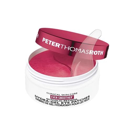 Image of Peter Thomas Roth - Even Smoother Glycolic Retinol Hydra-Gel Eye Patches – Smoothing Under Eye Patches with Glycolic Acid, Retinol & Niacinamide – Targets Bumps, Wrinkles & Puffiness – 30 Patches