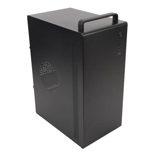 Image of TARSHYRY Compact Desktop Computer Case with HDD SSD Support, 4 PCIe Slots, USB 3.0 and 2.0 Ports, Micro ATX/ITX Tower for Gaming, Office, Home Use