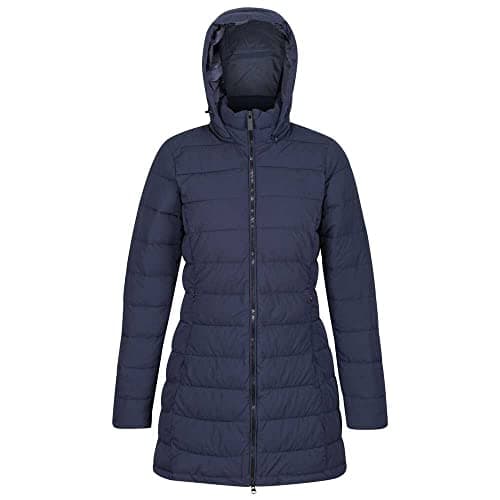Image of Regatta Womens Starler Insulated Padded Jacket, Water Repellent, Detachable Hood & 2 Way Zip - Perfect for Outdoors, Walking, Hiking & Camping