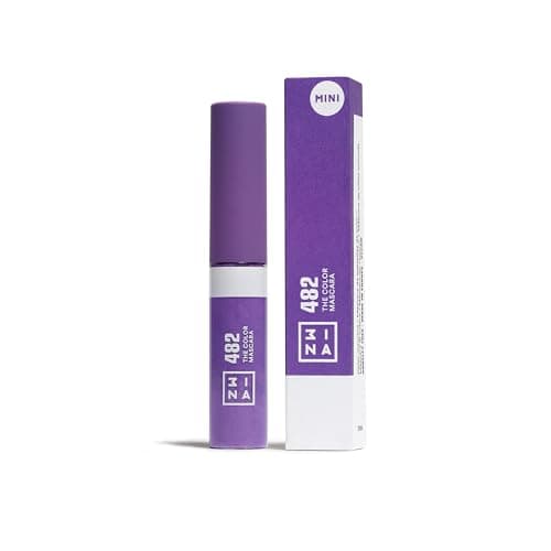 Image of 3INA MAKEUP - The Color Mascara 482 (mini) - Purple - with Vegetal Keratin - Volume and Lift Mascara - Travel Size