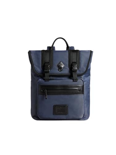 Image of Ted Baker Komute Recycled Twill Backpack, Navy Blue