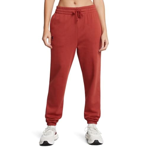 Image of Under Armour Women's Rival Terry Jogger Sweat Pant, (840) Earthen Orange / / Black, L Shorts
