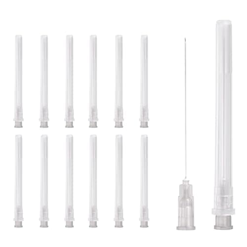 Image of sourcing map 50 Pcs Dispensing Needle 27 Gauge 50 mm, Luer Lock Lab Dispensing Needle, Stainless Steel Tips for Laboratory Industrial Dispensing Refilling Inks Liquid Glue, (Gray)