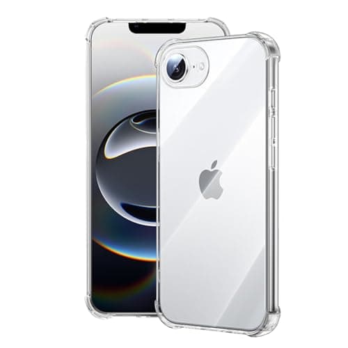 Image of Melomon Clear Case for iPhone 16e (6.1-inch), iPhone SE 4th 2025 Clear Case Soft Fit Anti-Scratch Shockproof Airbag Drop Protection Phone Bumper Cover for iPhone 16e/SE 4th - Clear