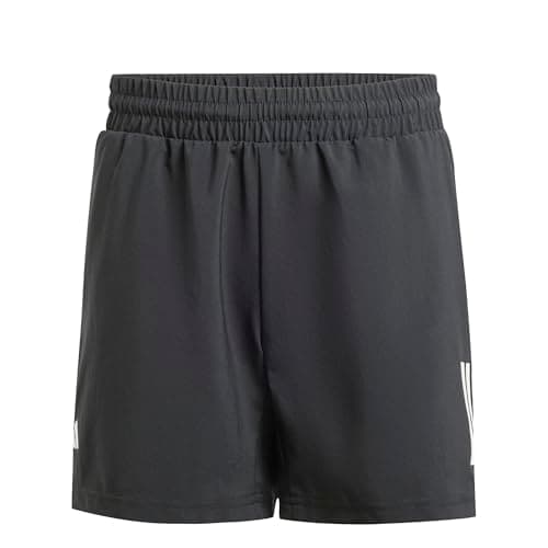 Image of adidas Boy's Club Tennis 3-Stripes Shorts, Black, 9-10 Years
