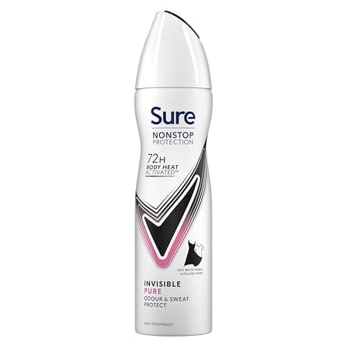 Image of Sure Anti-perspirant Deodorant Aerosol Invisible Pure Nonstop Protection 150 ml (Pack of 6)