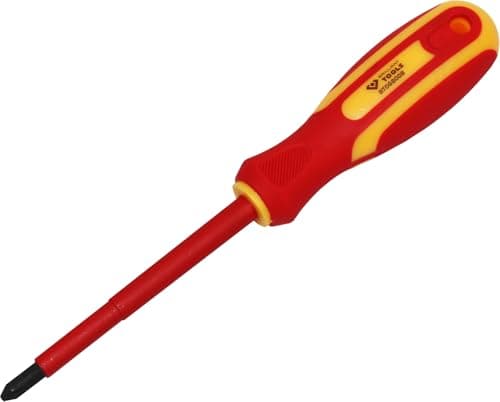 Image of BRILLIANT TOOLS BT068008 VDE Screwdriver PH Phillips PH2 x 100 mm [Powered by KS Tools]