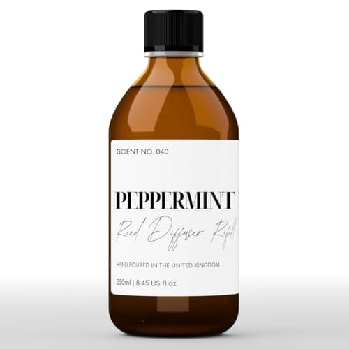 Image of Freshskin Beauty LTD | Reed Diffuser Refill - Peppermint - 250ml - Home Fragrance, Scented Oils, Diffuser Oil - Vegan Friendly - A Rich, Complex, & Long Lasting Scent!