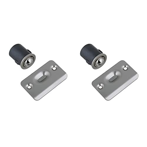 Image of Design House 181974 Door Hardware, Satin Nickel, 2 Pack