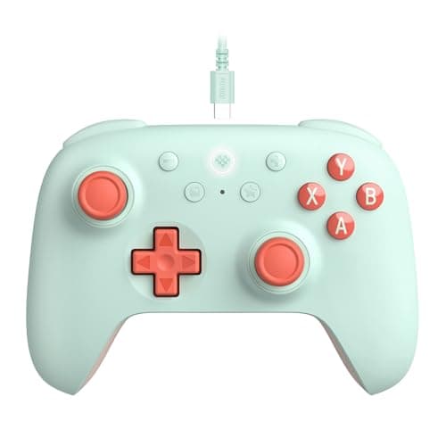 Image of 8Bitdo Ultimate 2C Wired Controller for Windows PC and Android, with 1000Hz Polling Rate, Hall Effect Joysticks and Hall Triggers, and Remappable L4/R4 Bumpers (Mint)