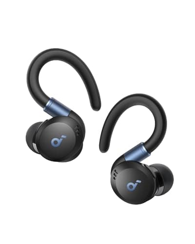 Image of soundcore Sport X20 by Anker, True-Wireless Workout Earbuds, Rotatable and Extendable Ear Hooks, Noise Cancelling, Deep Bass, IP68 Waterproof, Sweatproof, Dustproof, 48H Play, Sport Earbuds for Gym