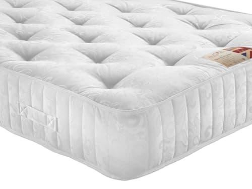 Image of British Bed Company Spare Room Ortho Mattress – Firm Orthopaedic – 1000 Pocket Springs – 28cm Depth – Double Sided – Hand Tufted – Made in Britain (Single)