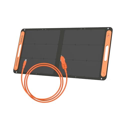 Image of Jackery SolarSaga 100W Portable Solar Panel +Car Charger Cable for Explorer 240v2/500v2/1000v2 Power Station