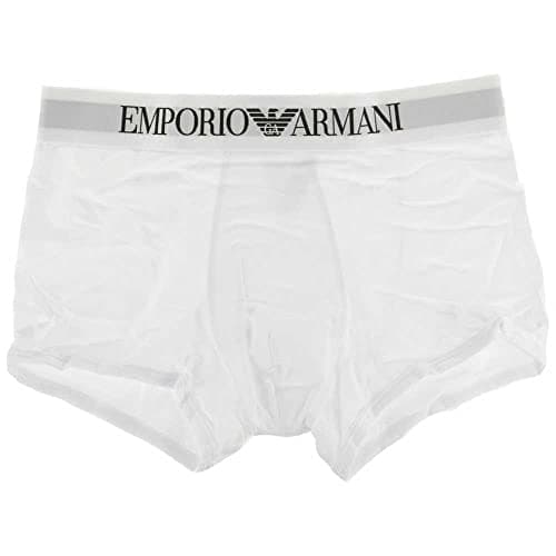 Image of Emporio Armani Mens Basic - Stretch Cotton Boxer Briefs, White-weiß (Bianco 00010), XL UK