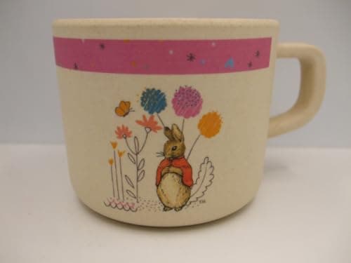 Image of Beatrix Potter Flopsy Organic Bamboo Mug Ideal Collectible Gift for Christening Confirmation Birthday's Height 6.5cm
