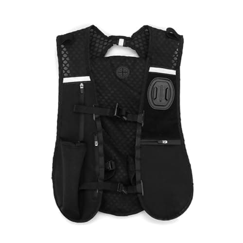 Image of CaeorKvor Adjustable Camera Chest Mount Straps Vests Reflective Strips and Emergencies Whistles for Multiple Pockets Camera Vests