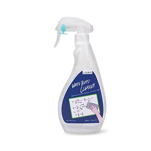 Image of loukin Non-Toxic Whiteboard Cleaner, 500ml Dry Erase Board Cleaner, Low-Odor Whiteboards Cleaning Spray, Removes Stubborn Marks from Whiteboard, Chalkboard