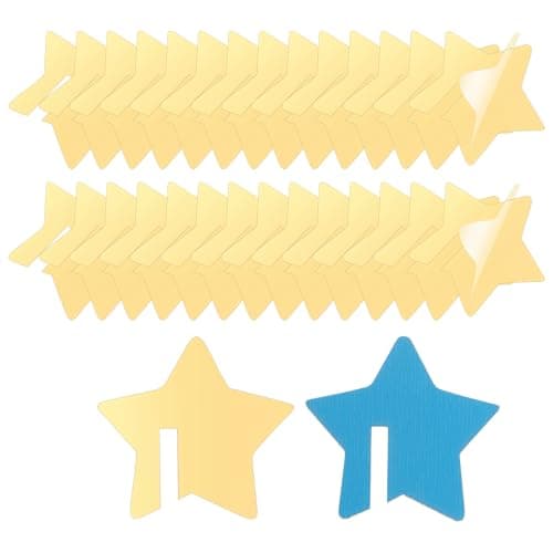 Image of sourcing map 30 Pcs Acrylic Drink Tags, Drink Labels for Party Star Shape Blank Champagne Wine Glass Name Tags DIY Drink Charm for Wedding Bar Party Decoration, Gold
