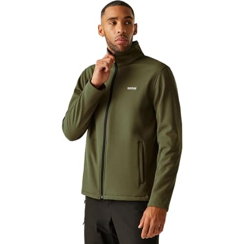 Image of Regatta Mens Cera V Softshell Jacket Water Repellent Breathable Winter Layer Top