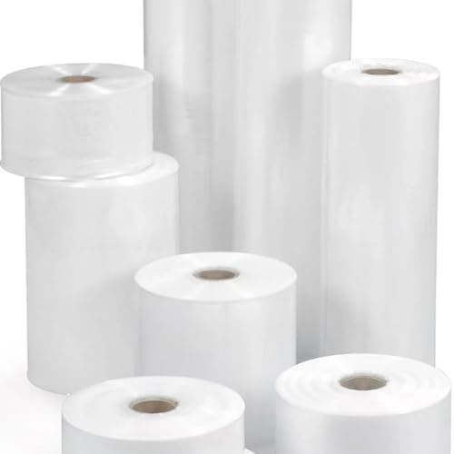 Image of Medium Duty 250G 5 inch Clear Plastic Layflat Tubing - LFT Polythene Tube Rolls, Strong Transparent Lay Flat Packaging | 250 Gauge 5" Width x 336M Long Roll