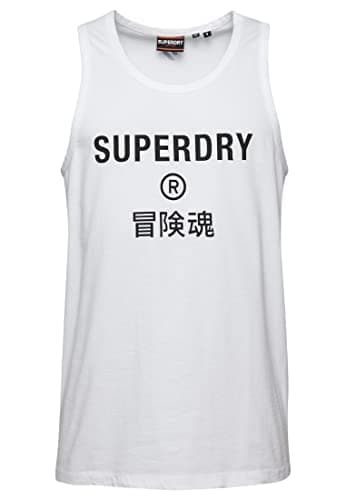 Image of Superdry Code Core Sport Vest Dress for Men, Optic, L