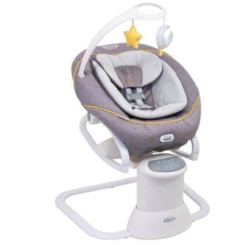 Image of Graco All Ways Soother 2-in-1 Baby Swing and Portable Rocker (Birth to 6 Months Approx, 0-9kg), with Vibration and Adjustable Swing Speed, Stargazer