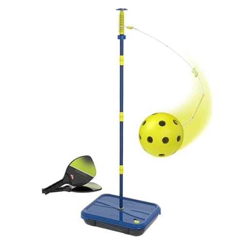 Image of Swingball Pickleball All Surface Portable Pickleball Game Set for Ages 6+, Adjustable Height, Lightweight Paddles, Beginner & Pro Friendly Family Fun Tennis Game