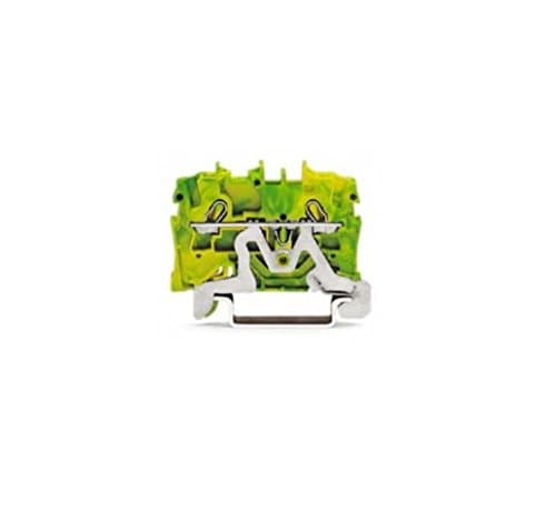 Image of WAGO 2002 – 1207 Green, Yellow Terminal Block – TERMINAL BLOCKS (5.2 mm, 50.8 MM, 32.9 mm)