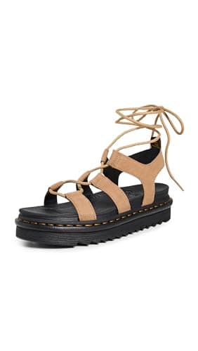 Image of Dr. Martens women's sandals NARTILLA 31738439 TUMBLED NUBUCK SAVANNAH TAN size 37 Savannah tan