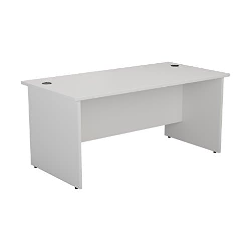 Image of FF JEMINI 1800 PANEL END DESK WHITE