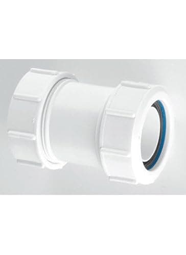 Image of McAlpine 1-1/2 Mutifit Universal Waste Pipe Compression Straight Connector T28M by Mcalpine