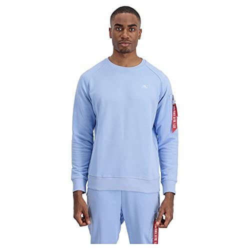 Image of Alpha Industries X-Fit Sweat Sweatshirt for Men Light Blue