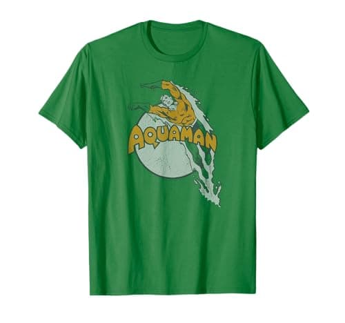 Image of Aquaman Vintage Splash T-Shirt T-Shirt