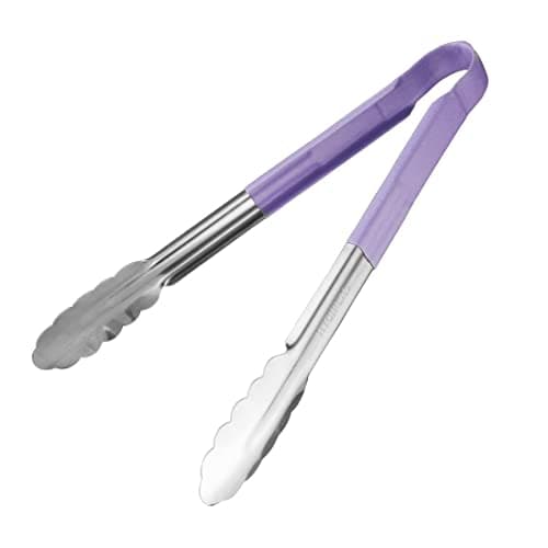Image of Hygiplas HC852 Colour Coded Serving Tong Purple 300mm