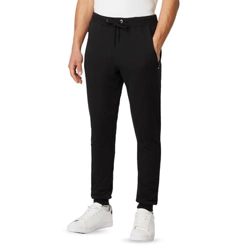 Image of FM London Mens Slim Fit For Sports Jogger, Black, L UK