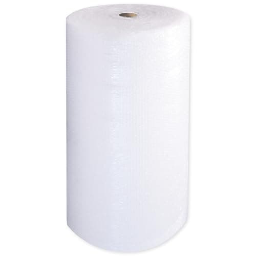 Image of Globe Packaging 1000mm x 50m Extra Wide Bubble Wrap Roll - 1 Metre Wide Roll with Small Air Bubbles - Cushioning & Protection Packaging for Moving House, Ecommerce and Storage